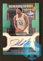 2022 Prizm Draft Picks David McCormack #SS-DMC Green Prizm Auto Kansas